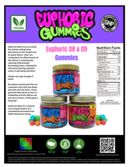 Euphoric Gummies™ 500mg Delta-8 Mixed Fruit Gummies